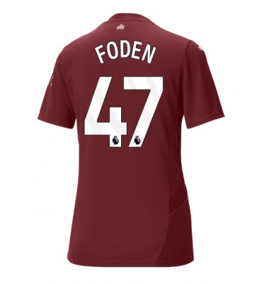 Manchester City Phil Foden #47 Tercera Equipación Mujer 2024-25 Manga Corta